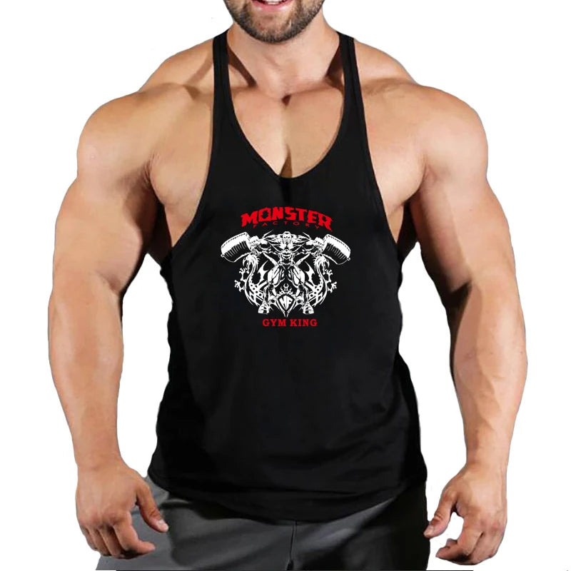 Stringer-Camiseta sin mangas de gimnasio para hombre, ropa de Fitness, chaleco de Culturismo