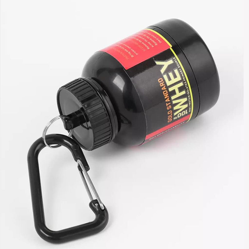 Contenedor portátil de suplemento de proteína en polvo, botella de almacenamiento ligera a prueba de fugas, 100/200ml