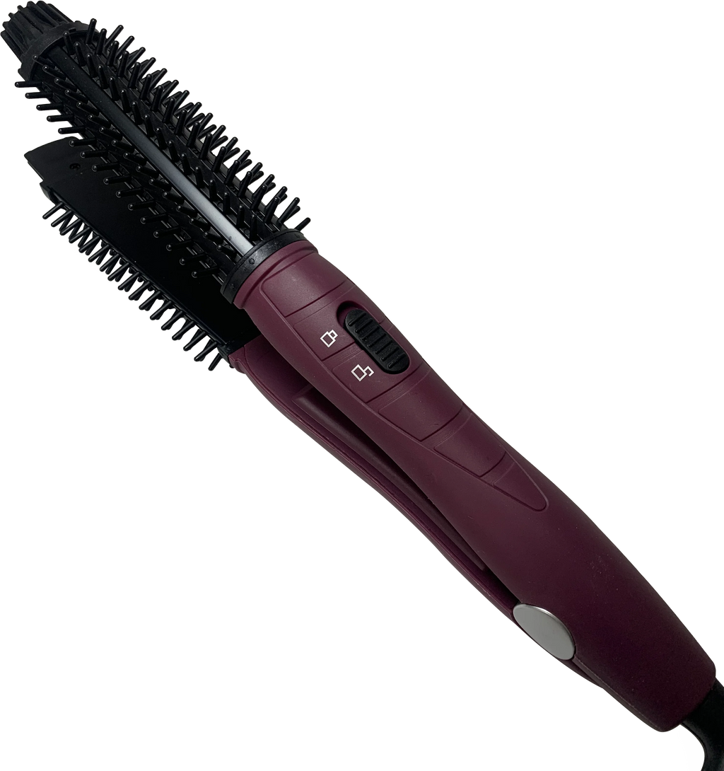 Ambos de rizador eléctrico de engranajes altos y bajos no daña el cabello permanente peine para el cabello flor de pera forma de cepillo redondo eléctrico