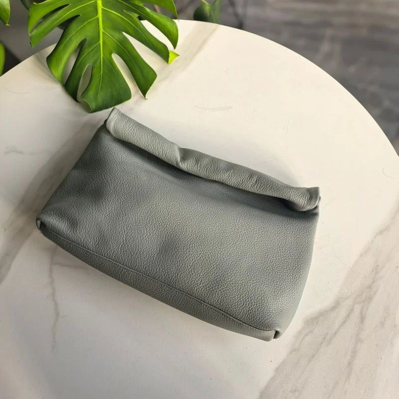 Bolsos de diseño de cuero genuino nuevo bolso de mano bolsillo para teléfono de noche de alta calidad para mujer