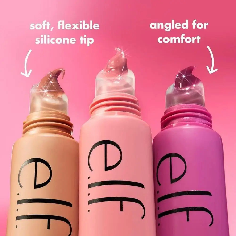 ELF-brillo de labios colorido, aceite de brillo de labios Multicolor, bálsamo labial teñido hidratante, esmalte de labios hidratante regordete, maquillaje de aceite de Gel de esencia