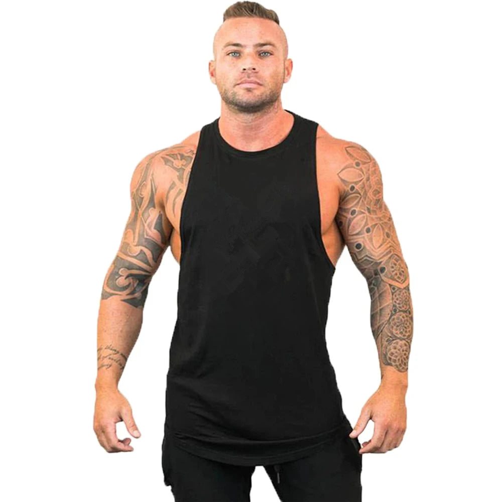 Ropa de gimnasio para hombre, camiseta interior sin mangas, sudadera de marca, chaleco de entrenamiento, ropa deportiva