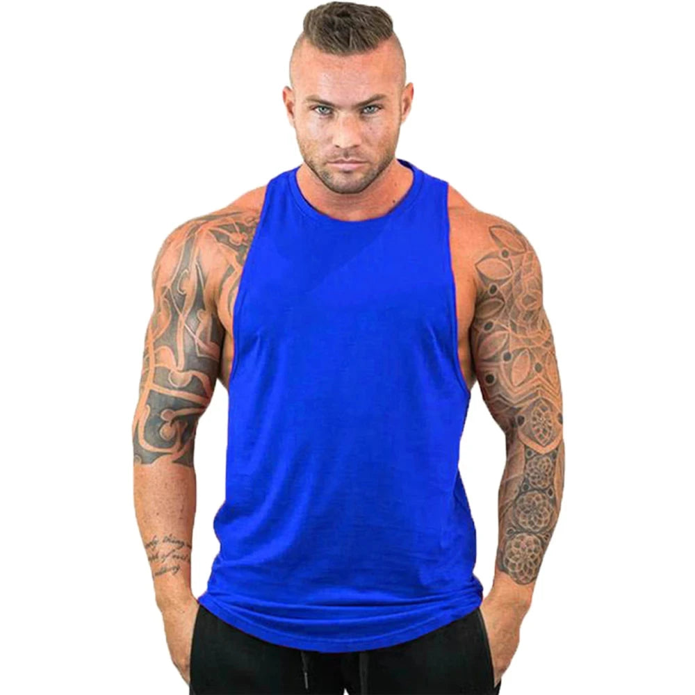 Ropa de gimnasio para hombre, camiseta interior sin mangas, sudadera de marca, chaleco de entrenamiento, ropa deportiva