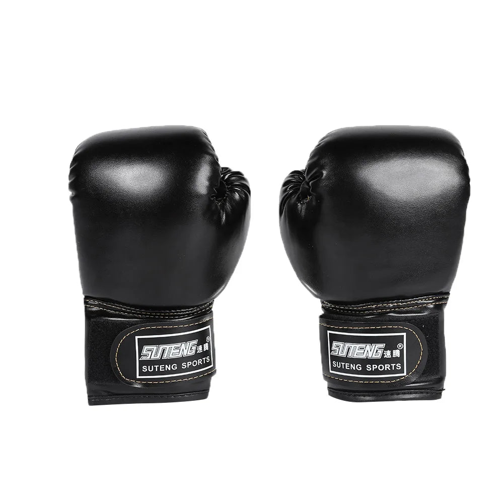 Guantes de boxeo para niños, manoplas de entrenamiento de golpeo, Kickboxing, Lucha, Fitness, Protector de mano para golpear, Azul, Negro, Rojo, 2 piezas