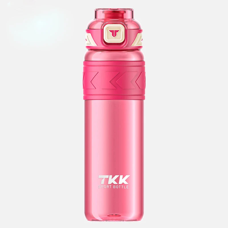 botella de agua deportiva Tritan sin BPA pajita portátil a prueba de fugas plástico Drinkware hervidor de Fitness al aire libre