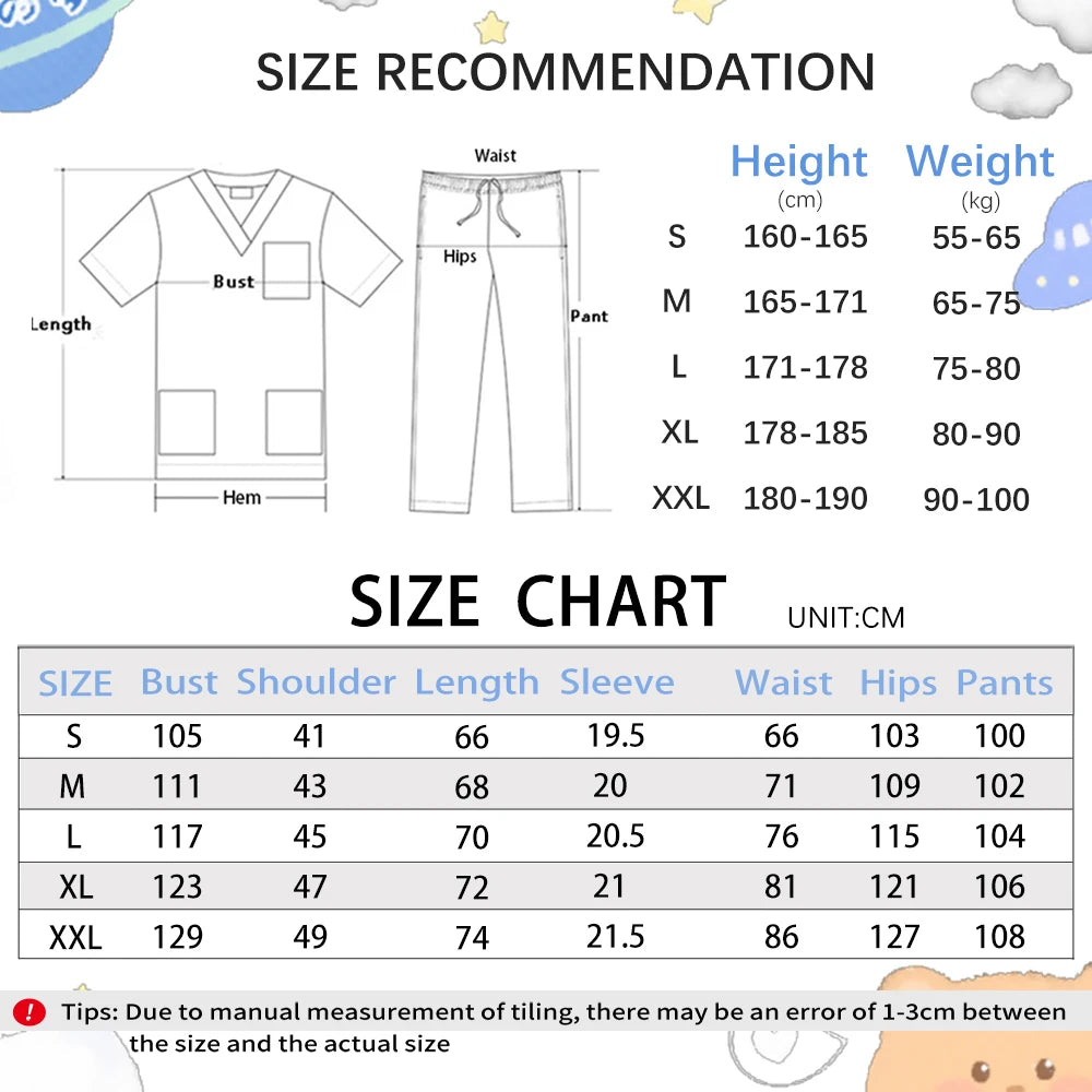 Uniformes quirúrgicos de moda, conjunto de ropa de trabajo médica, médico, enfermera, traje de enfermería, ropa de trabajo de Spa de belleza, pantalones superiores