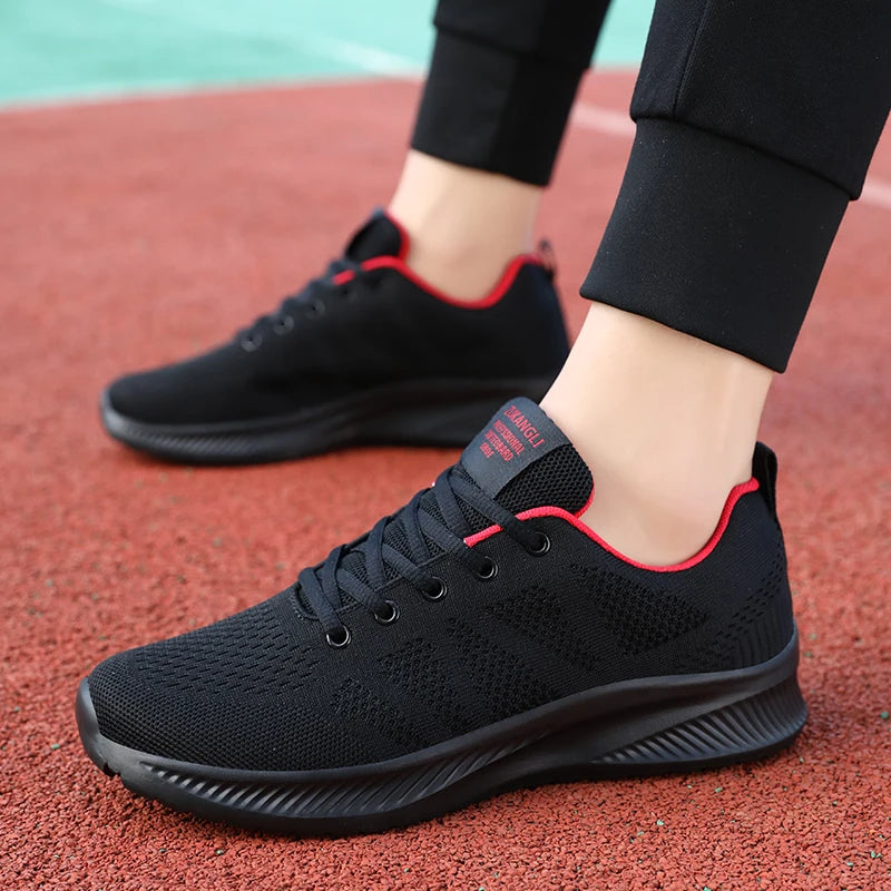 TENIS deporte para hombre, deportivos para correr, malla, ligeros, para exteriores, Fitness