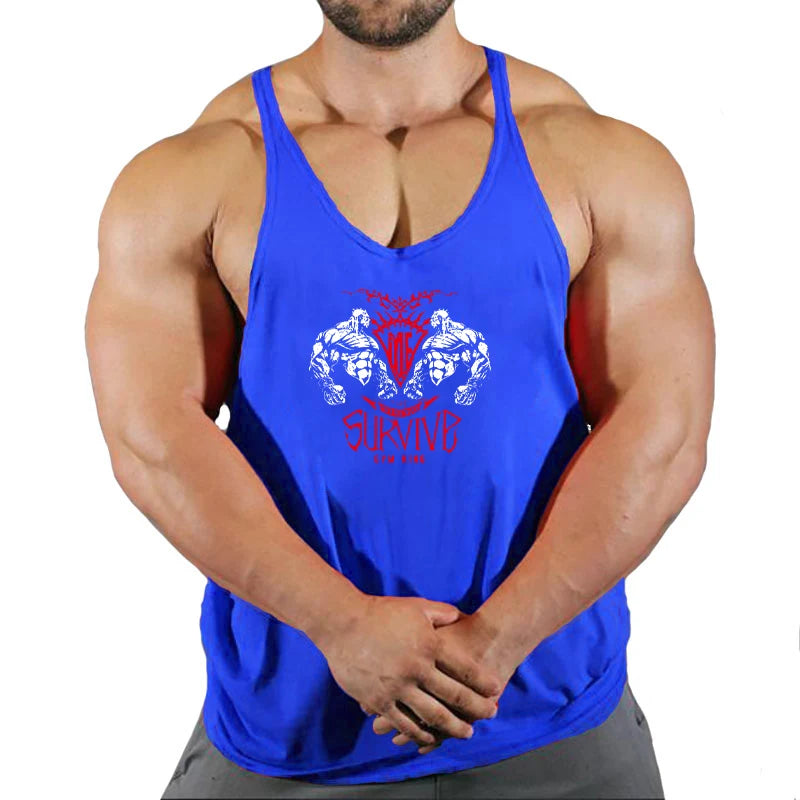 Stringer-Camiseta sin mangas de gimnasio para hombre, ropa de Fitness, chaleco de Culturismo