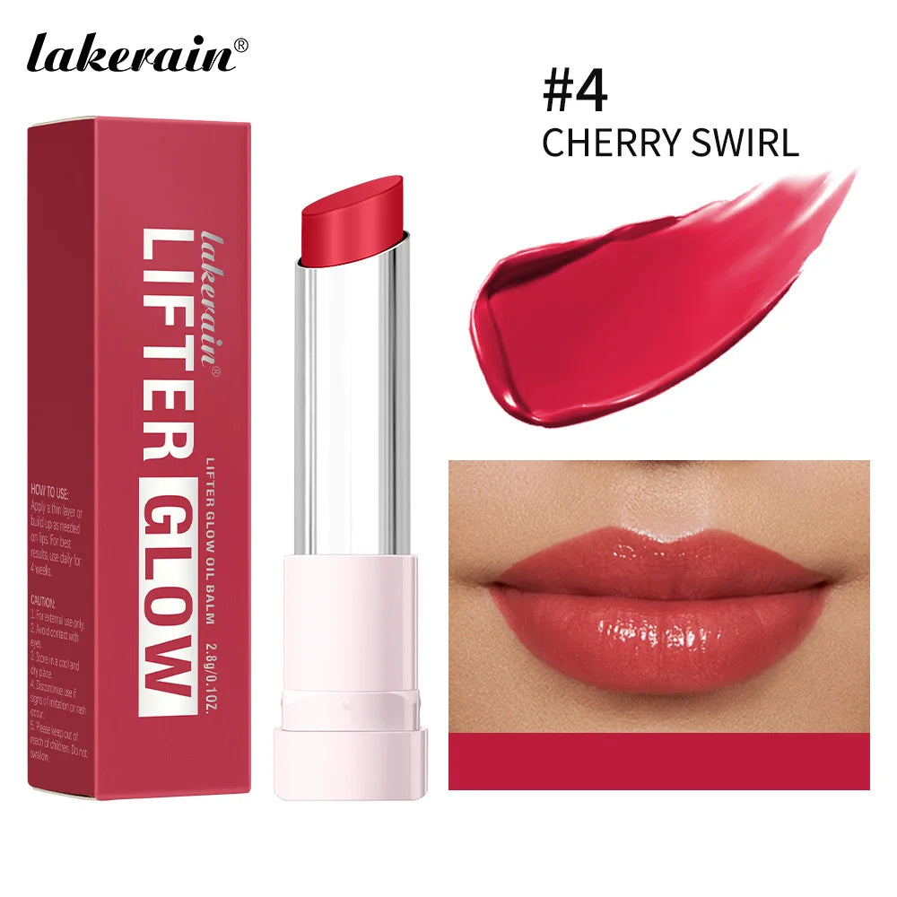 Lakerain-bálsamo labial brillante, hidratante de larga duración, nutritivo, cuidado diario, bálsamo labial suave y fundido, textura de suavidad, maquillaje Natural