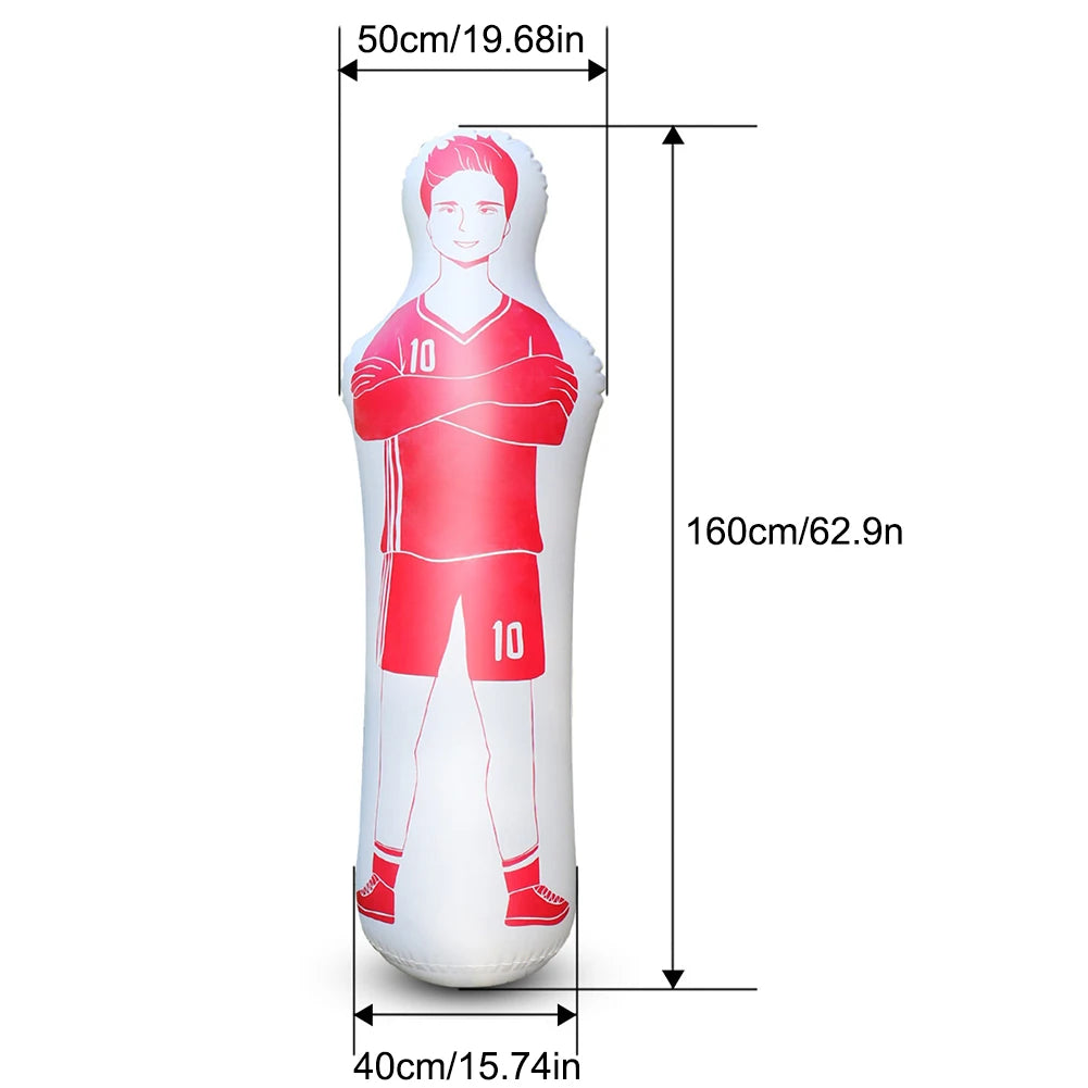 Bolsa de boxeo inflable para niños y adultos, maniquí de aire de portero, defensa de patada libre, ejercicio en casa