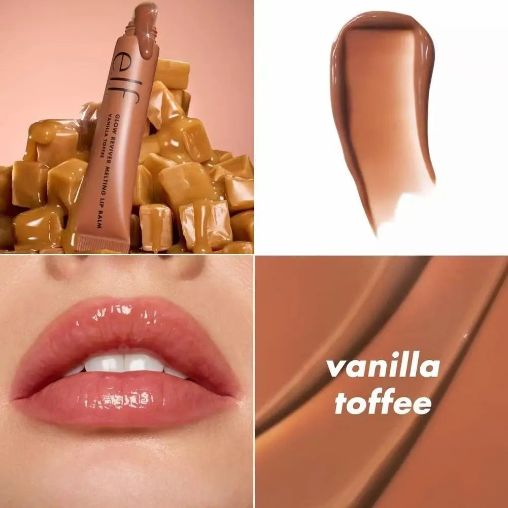 ELF-brillo de labios colorido, aceite de brillo de labios Multicolor, bálsamo labial teñido hidratante, esmalte de labios hidratante regordete, maquillaje de aceite de Gel de esencia
