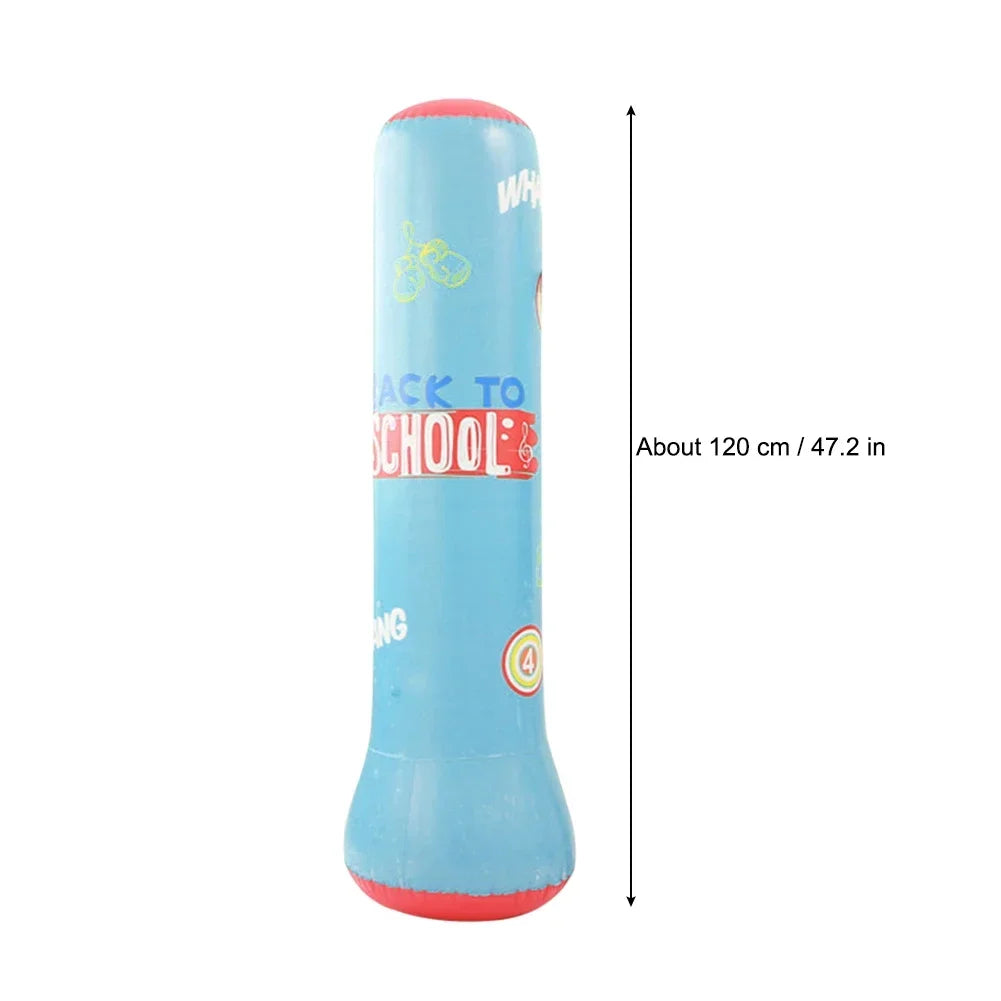 Bolsa de boxeo inflable para niños y adultos, maniquí de aire de portero, defensa de patada libre, ejercicio en casa