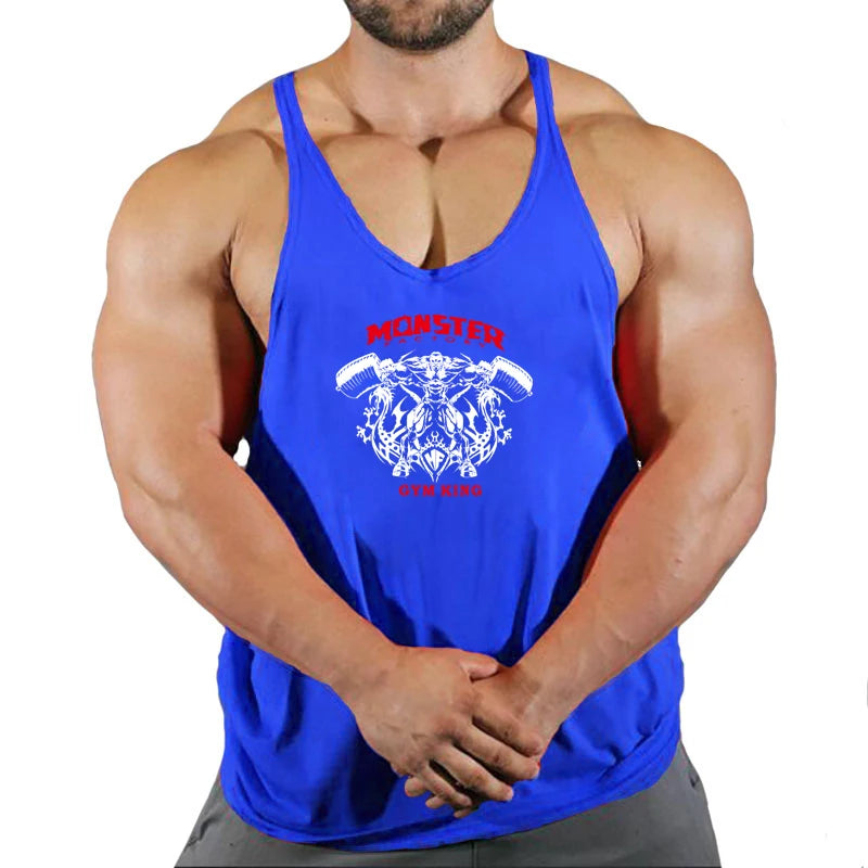 Stringer-Camiseta sin mangas de gimnasio para hombre, ropa de Fitness, chaleco de Culturismo