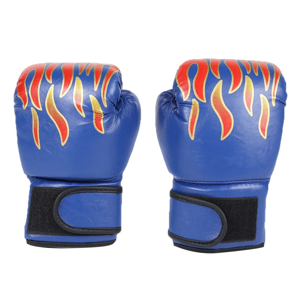 Guantes de boxeo para niños, manoplas de entrenamiento de golpeo, Kickboxing, Lucha, Fitness, Protector de mano para golpear, Azul, Negro, Rojo, 2 piezas
