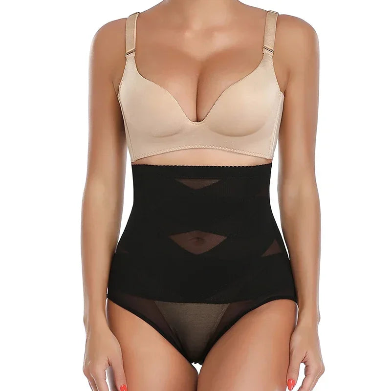 Qtree ropa moldeadora de talla grande para mujer, bragas de Control de barriga, levantamiento de glúteos, entrenador de cintura, moldeador de cuerpo, ropa interior de vientre sin costuras