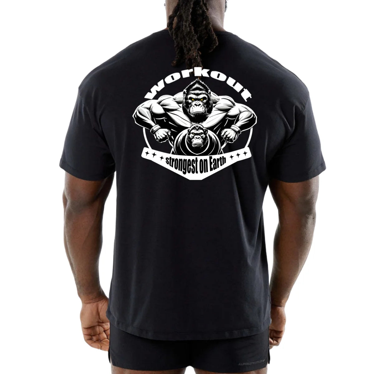 Camiseta deportiva para gimnasio, camiseta de manga corta de algodón para hombre, camiseta de culturismo para entrenamiento
