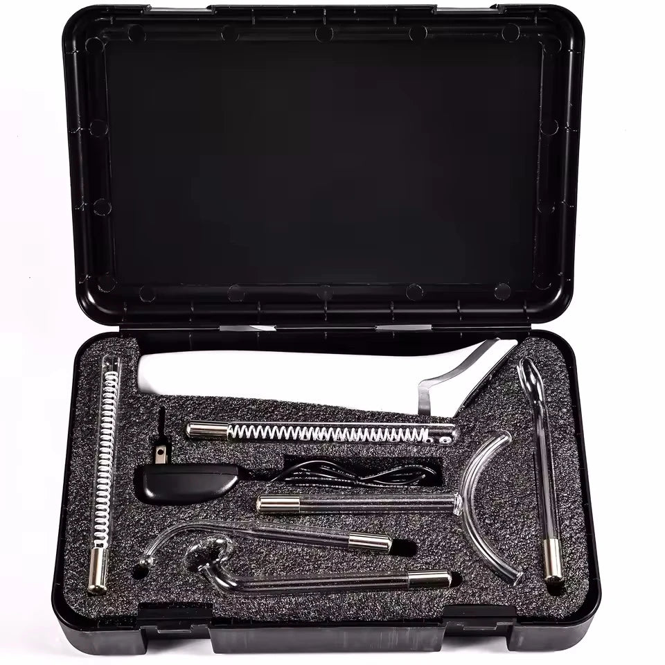Máquina Facial de alta frecuencia con Panel táctil 6 en 1, varita de electroterapia para el cabello, tratamiento de argón, cuidado de la piel del acné