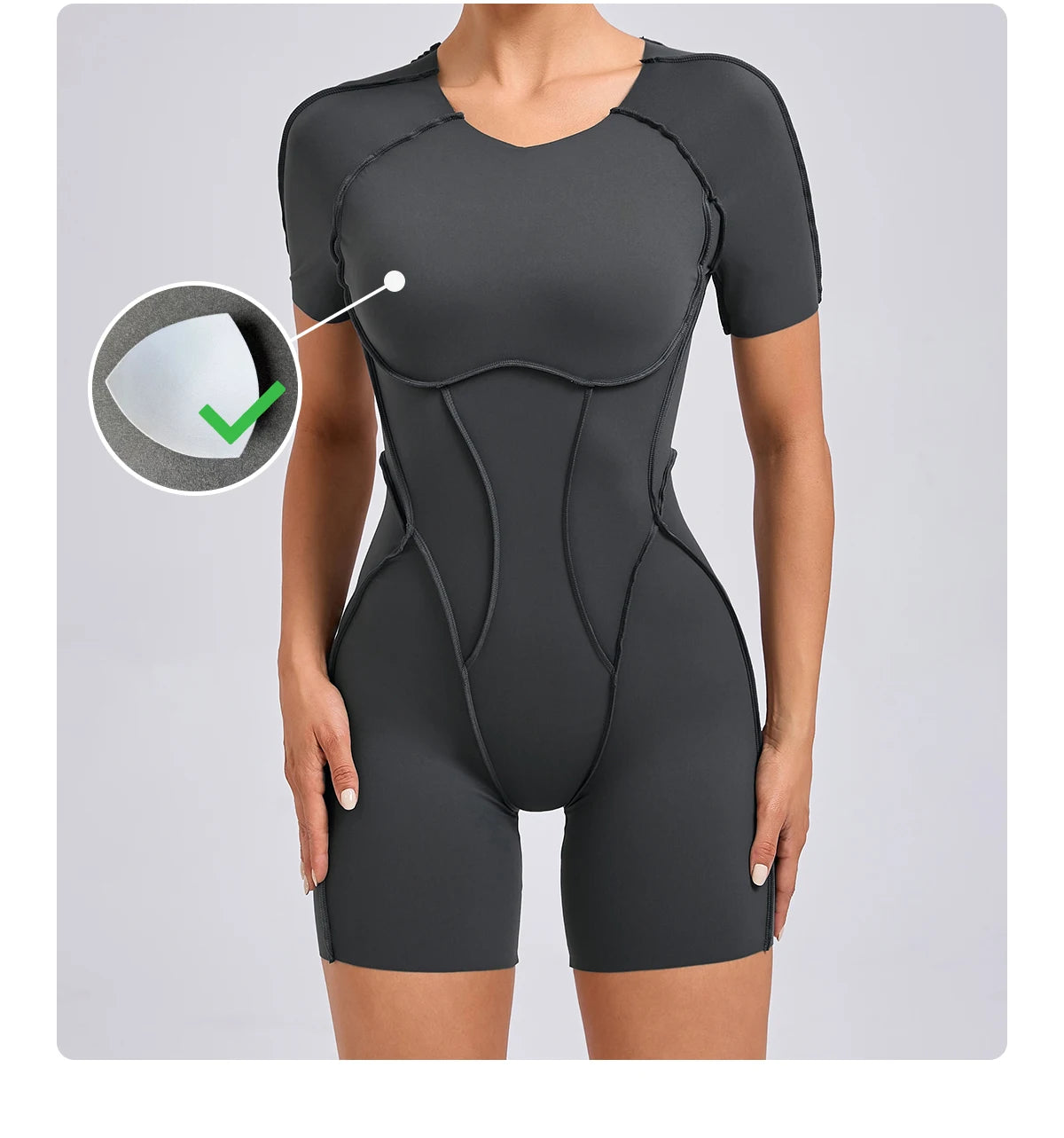 Mono corto, ropa de gimnasio para mujer, ropa deportiva