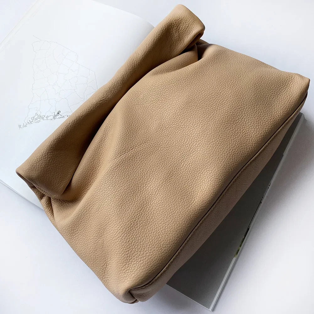 Nuevo diseño, bolsos prensados, bolsos para teléfono móvil de oficina, bolso de mujer, bolsos portátiles de cuero genuino de alta calidad