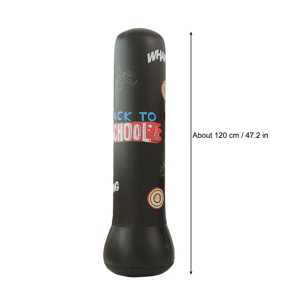 Bolsa de boxeo inflable para niños y adultos, maniquí de aire de portero, defensa de patada libre, ejercicio en casa