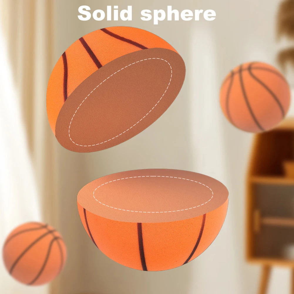 18/21/24CM esponja silenciosa baloncesto rebote pelota silenciosa baloncesto juego deportivo regalo de cumpleaños para niños baloncesto interior
