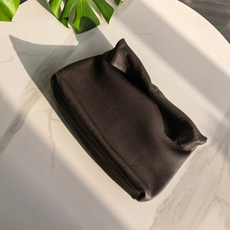 Nuevo diseño, bolsos prensados, bolsos para teléfono móvil de oficina, bolso de mujer, bolsos portátiles de cuero genuino de alta calidad