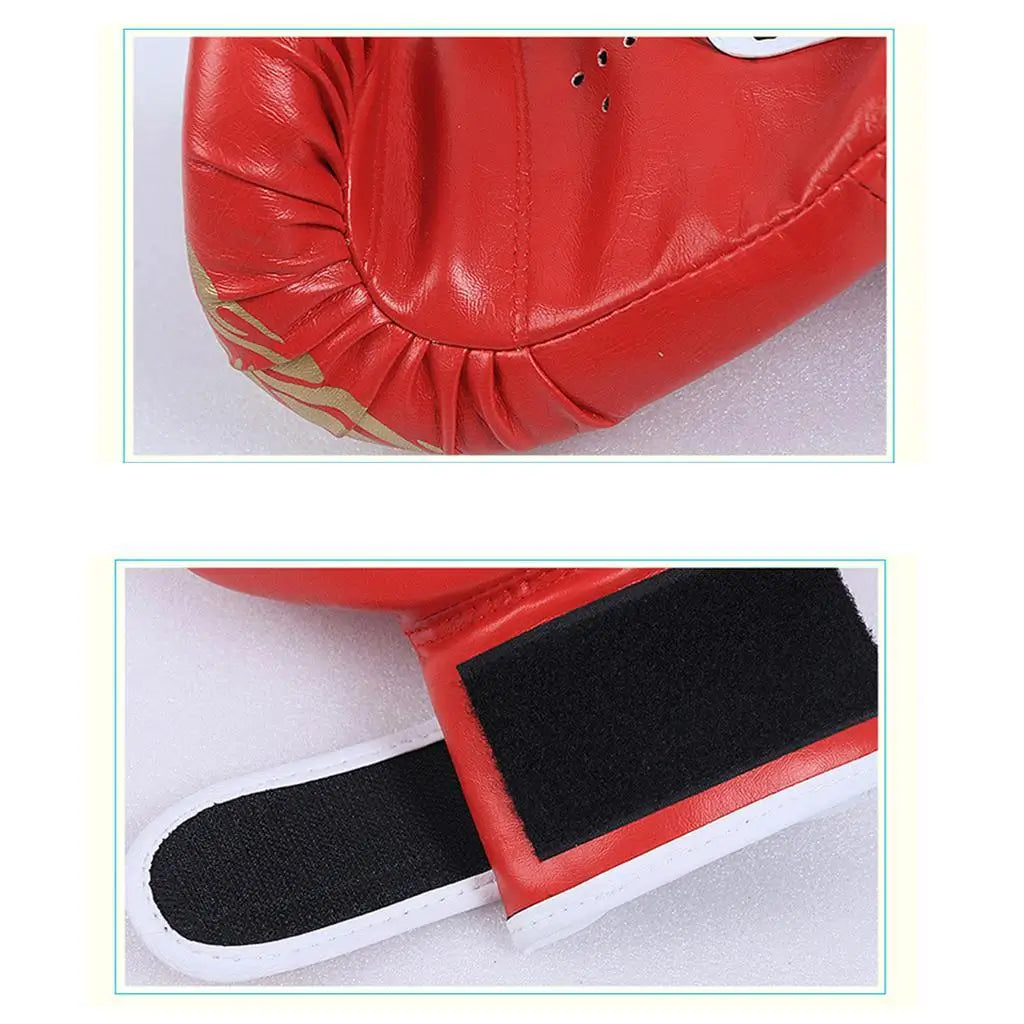 Guantes de boxeo de seguridad MMA para adultos/niños, protectores de cabeza para casco, guantes de cuero PU, entrenamiento de boxeo para niños, Kickboxing, objetivo de boxeador