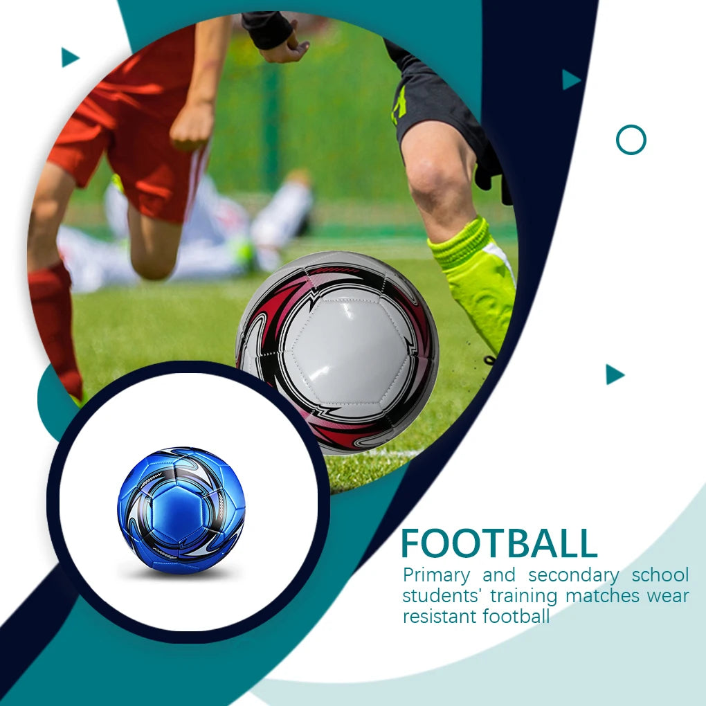 Pelotas de fútbol mundiales, talla oficial 5, costura a máquina, PVC, sin costuras, resistentes al desgaste, antideslizantes, juego de partido al aire libre, entrenamiento de fútbol
