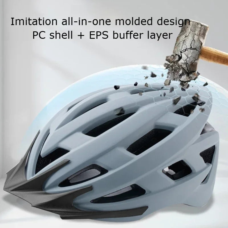 Casco de ciclismo ultraligero para adultos, gorra de seguridad, casco de bicicleta MTB, equipo de carreras al aire libre, accesorios para casco de bicicleta
