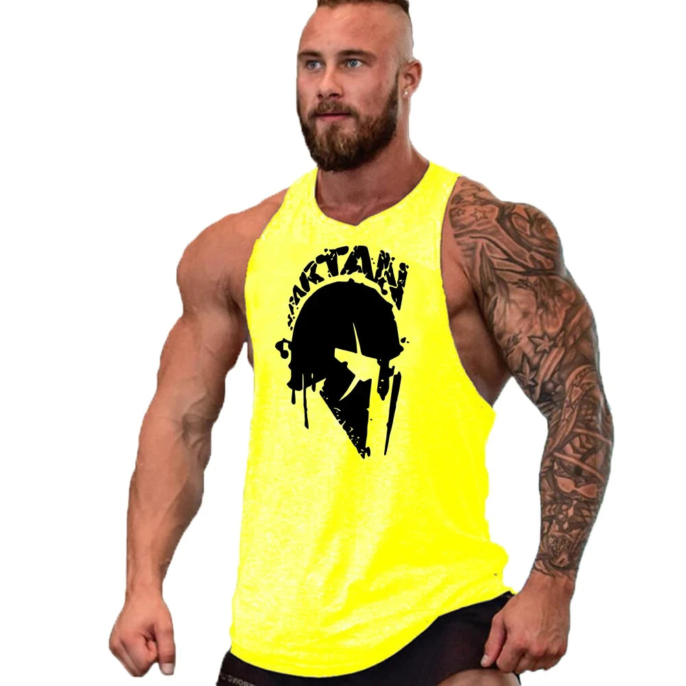 Ropa de gimnasio para hombre, camiseta interior sin mangas, sudadera de marca, chaleco de entrenamiento, ropa deportiva