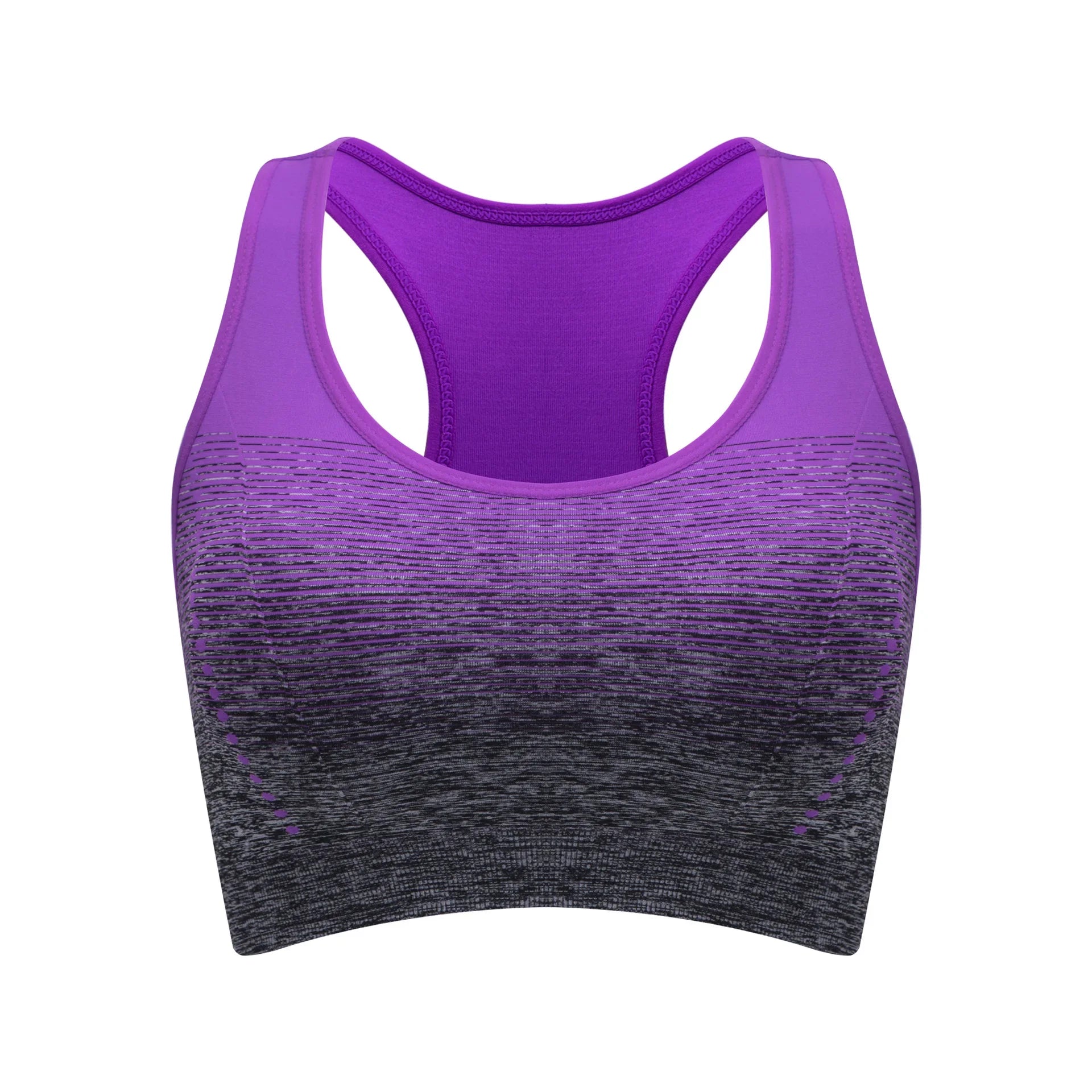 Sujetador Deportivo CZGUKE de Alta Elasticidad y Transpirable para Mujer, Acolchado, para Correr, Yoga, Gimnasio, Sujetador Deportivo Sin Costuras con Degradado