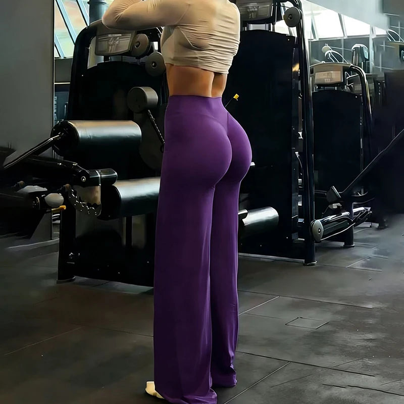 Mallas de pierna ancha para entrenamiento de gimnasio DAMA