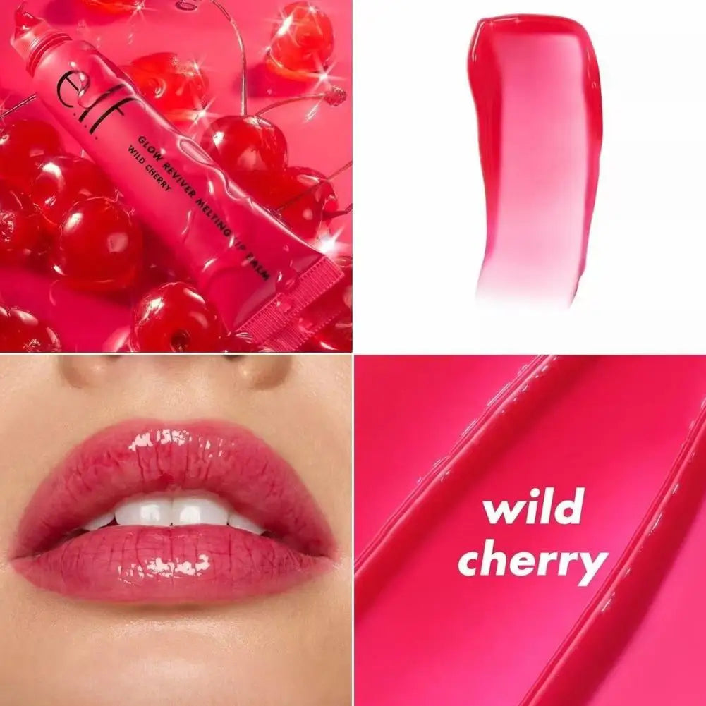 ELF-brillo de labios colorido, aceite de brillo de labios Multicolor, bálsamo labial teñido hidratante, esmalte de labios hidratante regordete, maquillaje de aceite de Gel de esencia