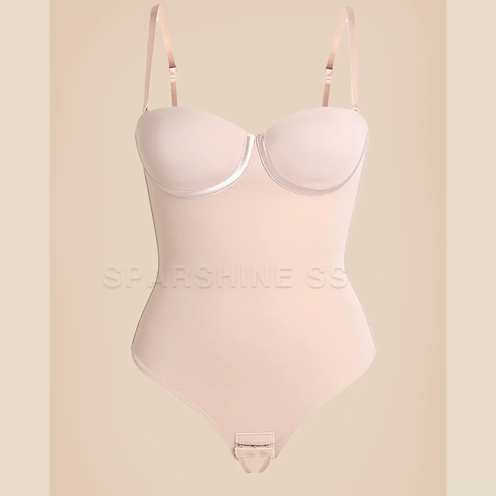 Fajas para mujer, Body moldeador con sujetador Stage2-3, cintura adelgazante, Sexy, sin costuras, de una pieza, moldeador de cuerpo, recortador, correa de modelado en la espalda