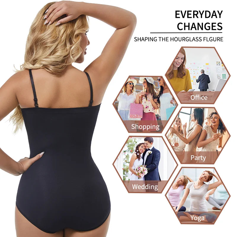 Body sin tirantes para mujer, ropa moldeadora sin costuras, Tops Tude, moldeador de cuerpo, entrenador de cintura de compresión, levantador de glúteos con realce, moldeador sin espalda