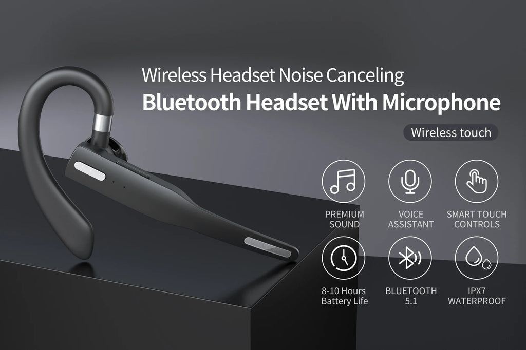 Auriculares Inalámbricos con Micrófono, Audífonos Bluetooth, Fone de Ouvido, Auriculares con Micrófono
