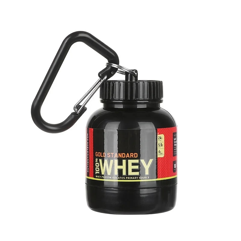 Contenedor portátil de suplemento de proteína en polvo, botella de almacenamiento ligera a prueba de fugas, 100/200ml