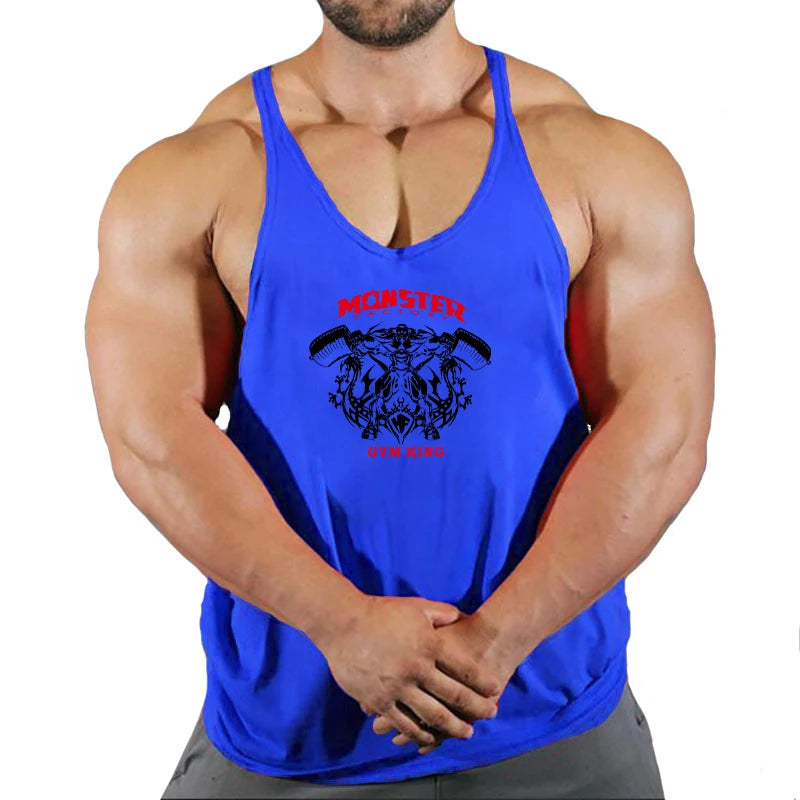Stringer-Camiseta sin mangas de gimnasio para hombre, ropa de Fitness, chaleco de Culturismo