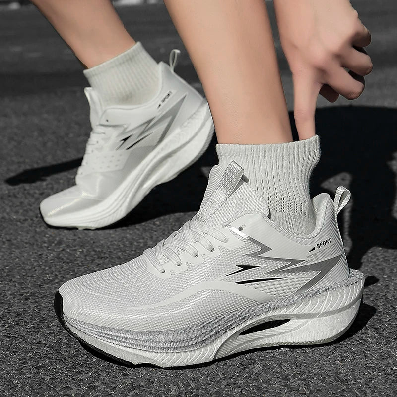 TENIS Deportivos Hombre y Mujer (elegir color)de Talla Grande, Transpirables y Ligeras con Placa de Carbono,