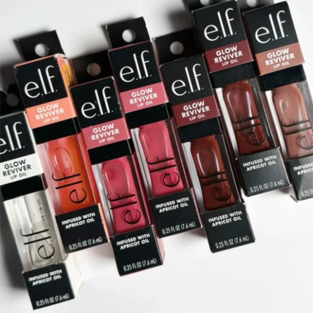 e.l.f. original Aceite Labial Glow Reviver, Superbrillante, Hidratante, Humectante, No Pegajoso, de Alto Brillo, Nutritivo, con Aceite de Almendras