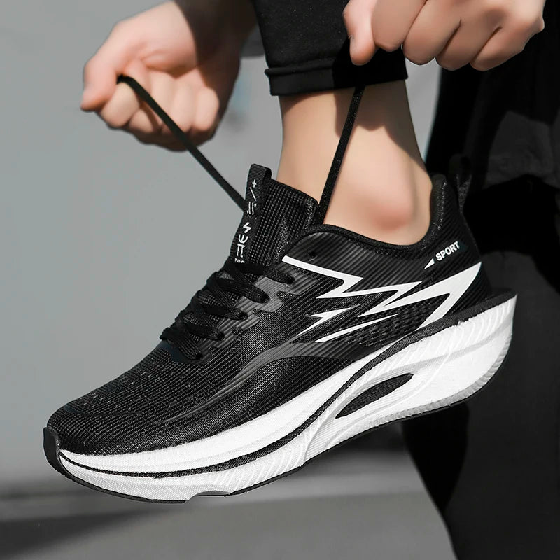 TENIS Deportivos Hombre y Mujer (elegir color)de Talla Grande, Transpirables y Ligeras con Placa de Carbono,
