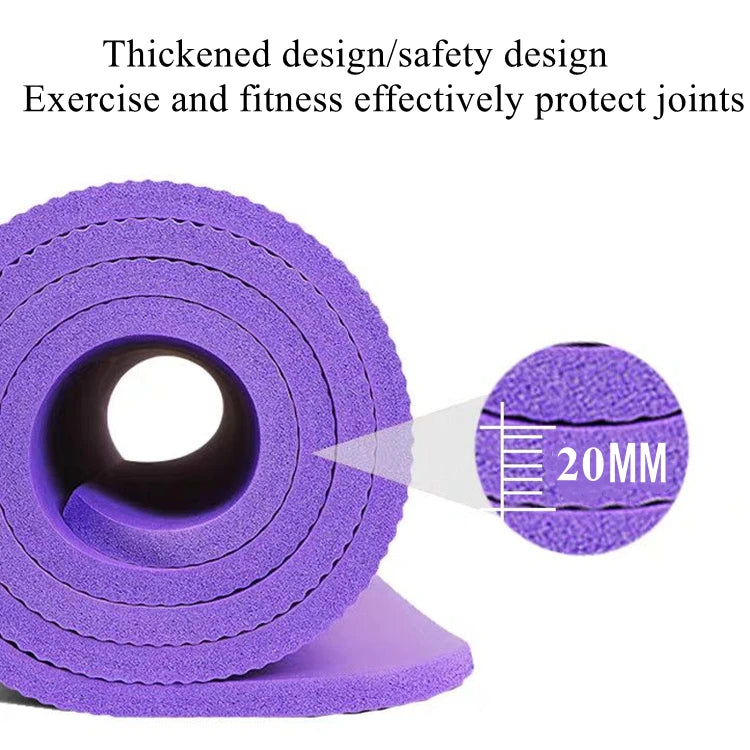 Estera de Yoga de 183 × 60cm de espesor, estera deportiva antideslizante para Fitness