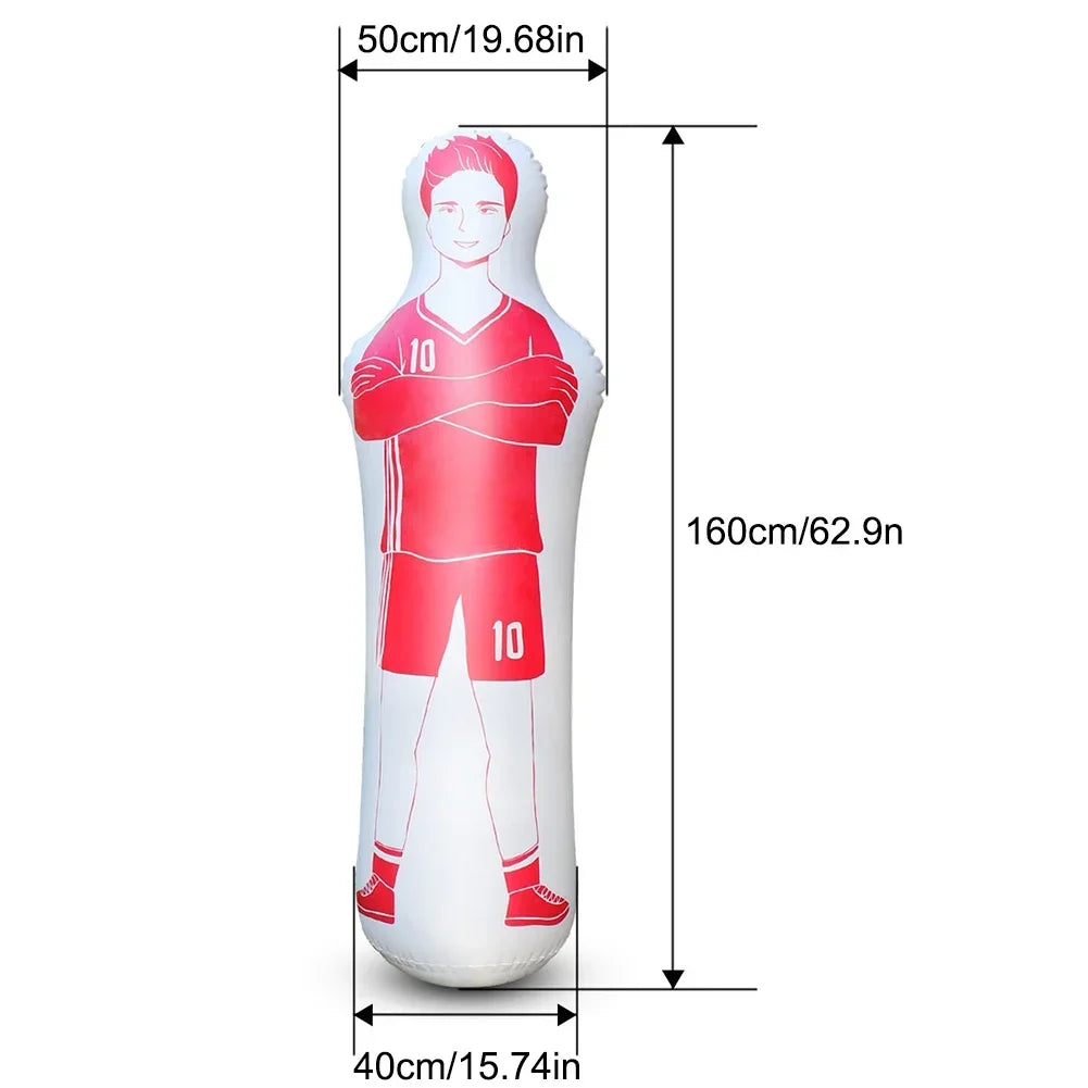 Bolsa de boxeo inflable para niños y adultos, maniquí de aire de portero, defensa de patada libre, ejercicio en casa