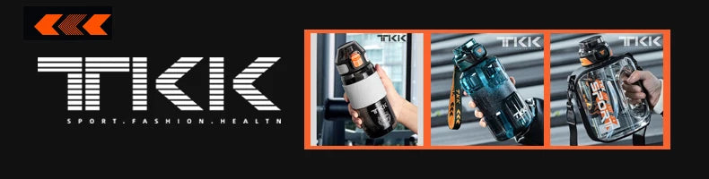 botella de agua deportiva Tritan sin BPA pajita portátil a prueba de fugas plástico Drinkware hervidor de Fitness al aire libre