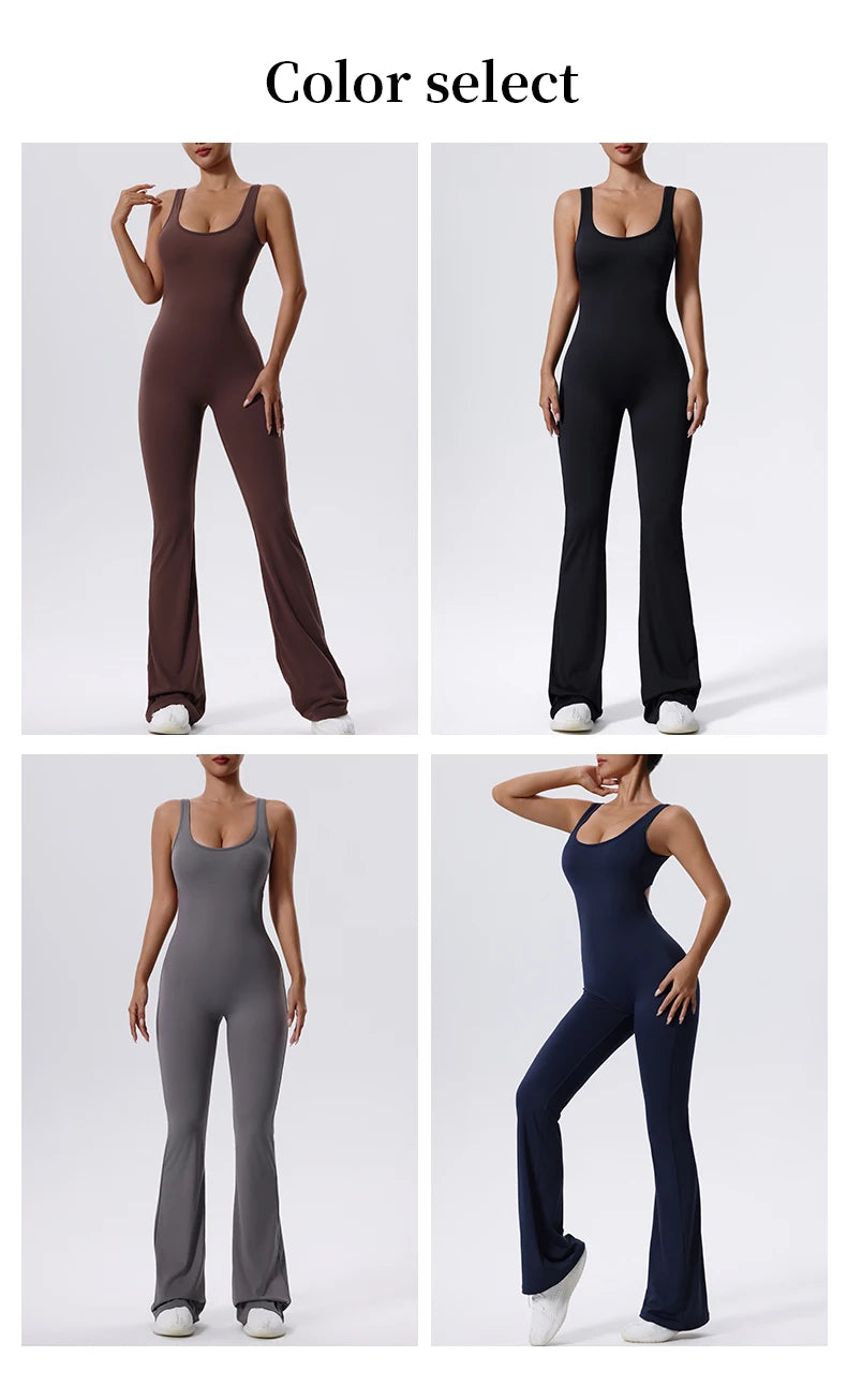 Conjunto de gimnasio Sexy para mujer, traje deportivo de una pieza,