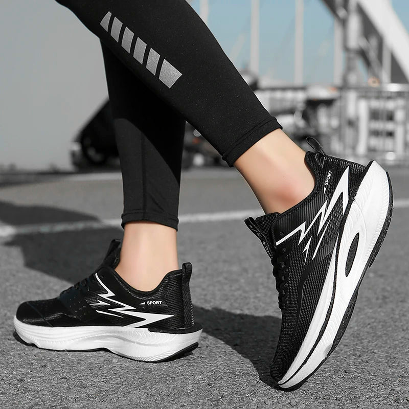 TENIS Deportivos Hombre y Mujer (elegir color)de Talla Grande, Transpirables y Ligeras con Placa de Carbono,
