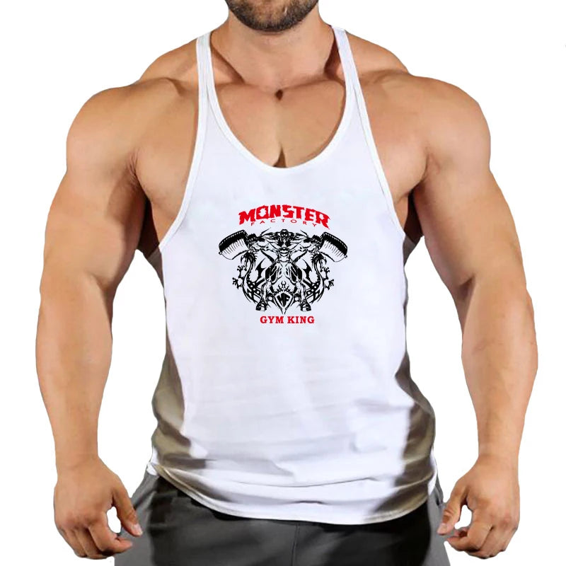 Stringer-Camiseta sin mangas de gimnasio para hombre, ropa de Fitness, chaleco de Culturismo