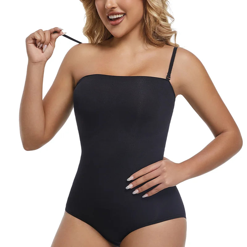 Body sin tirantes para mujer, ropa moldeadora sin costuras, Tops Tude, moldeador de cuerpo, entrenador de cintura de compresión, levantador de glúteos con realce, moldeador sin espalda