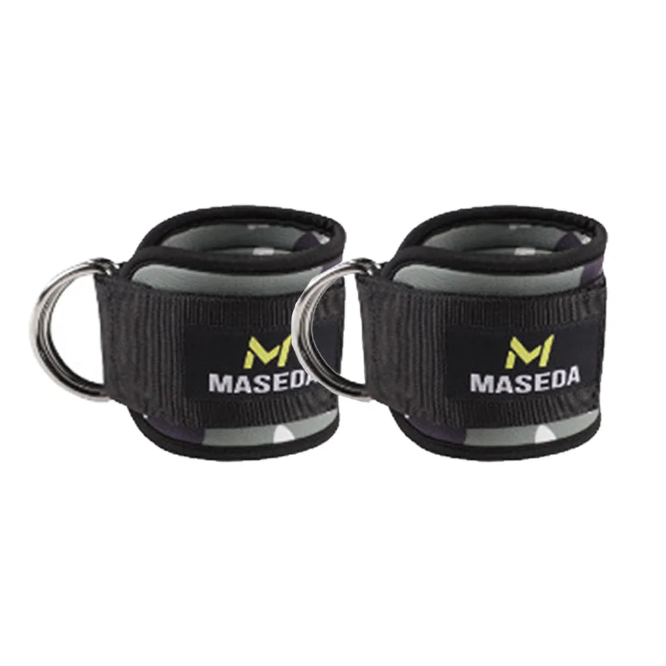 LOOGDEEL-Puños de tobillo con soporte de anillo en D, bandas de resistencia, correas de tobillo, Fitness, Yoga, extensión de fuerza de piernas, protector de gimnasio Unisex
