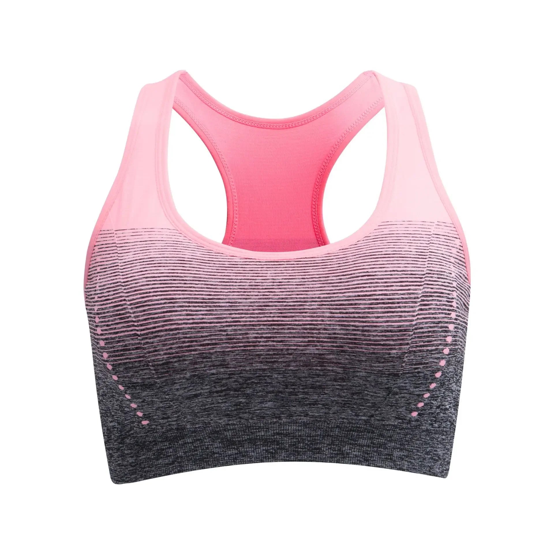 Sujetador Deportivo CZGUKE de Alta Elasticidad y Transpirable para Mujer, Acolchado, para Correr, Yoga, Gimnasio, Sujetador Deportivo Sin Costuras con Degradado